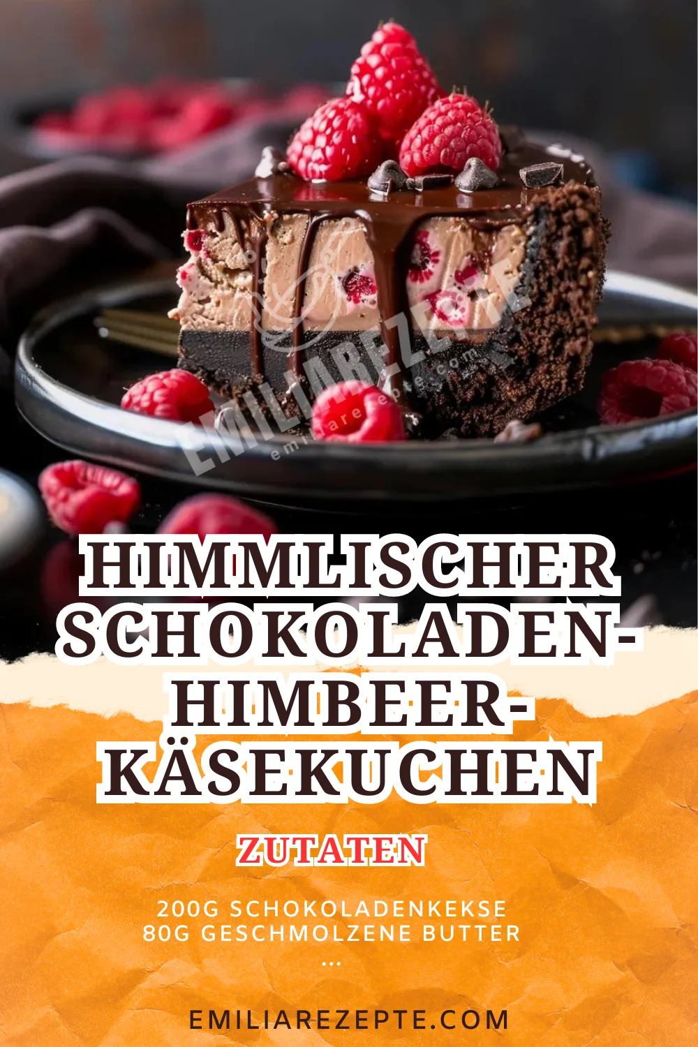 Himmlischer Schokoladen-Himbeer-Käsekuchen Ein traumhaftes Kuchen Rezept