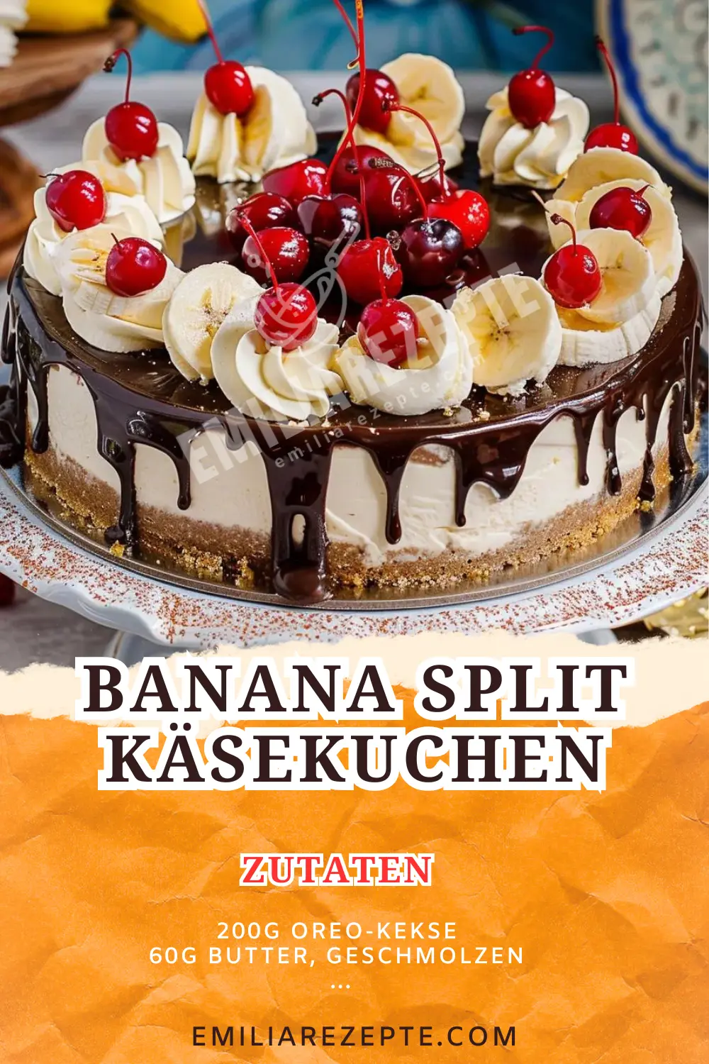 Banana Split Käsekuchen: Ein traumhaftes Kuchen Rezept für Naschkatzen