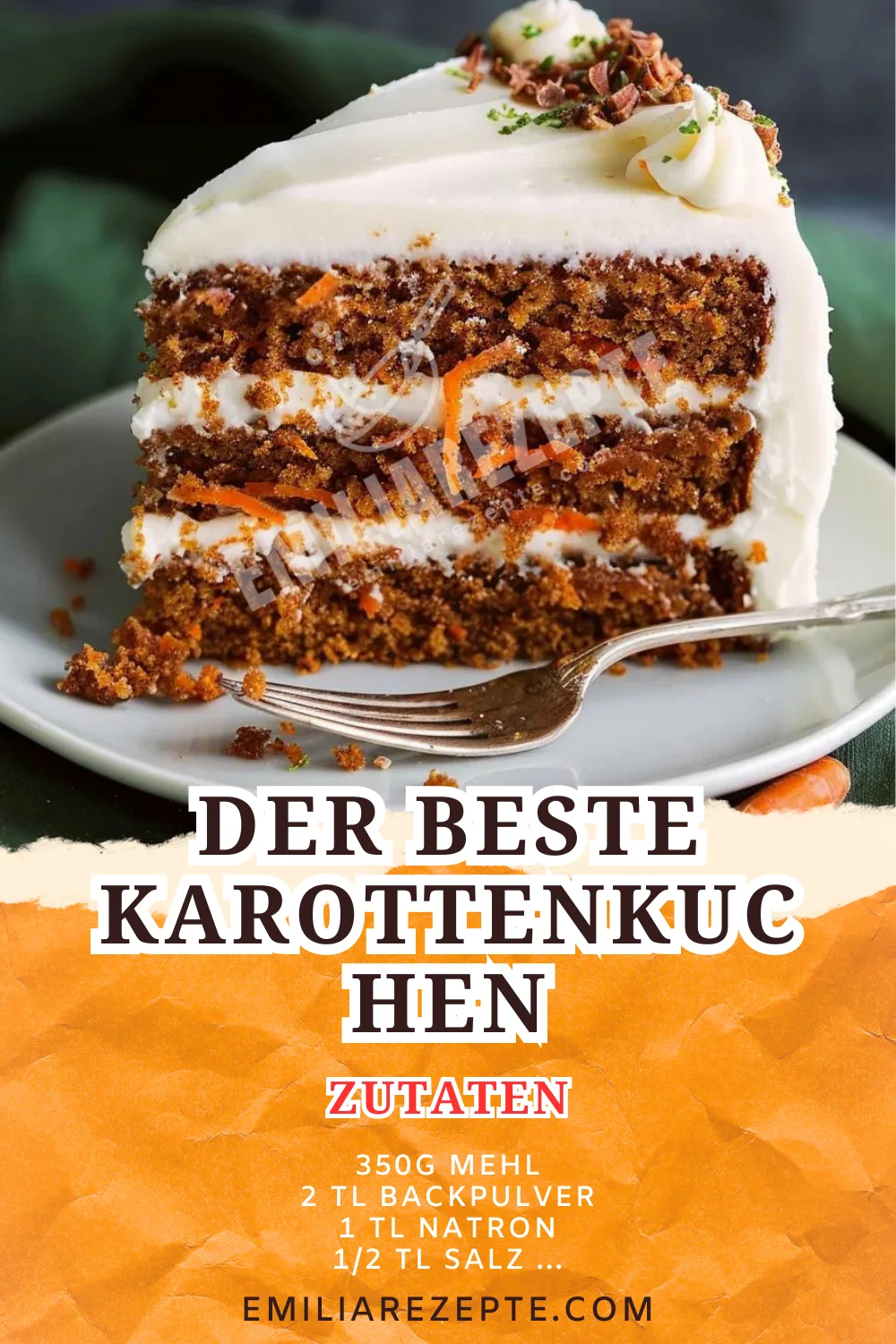 Der beste Karottenkuchen: Saftiges Kuchen Rezept mit cremigem Frosting