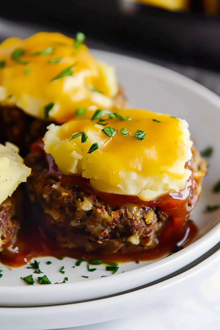 Einfacher Hackbraten mit Kartoffeln aus dem Ofen: Klassisches Auflauf Rezept