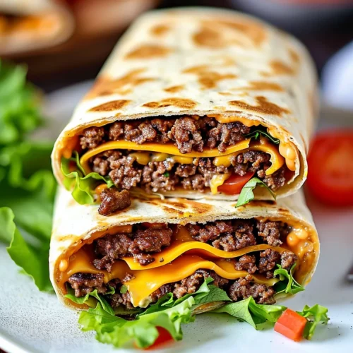 Gegrillte Cheeseburger Wraps: Schnelle und leckere Wraps Rezepte für den Grillabend