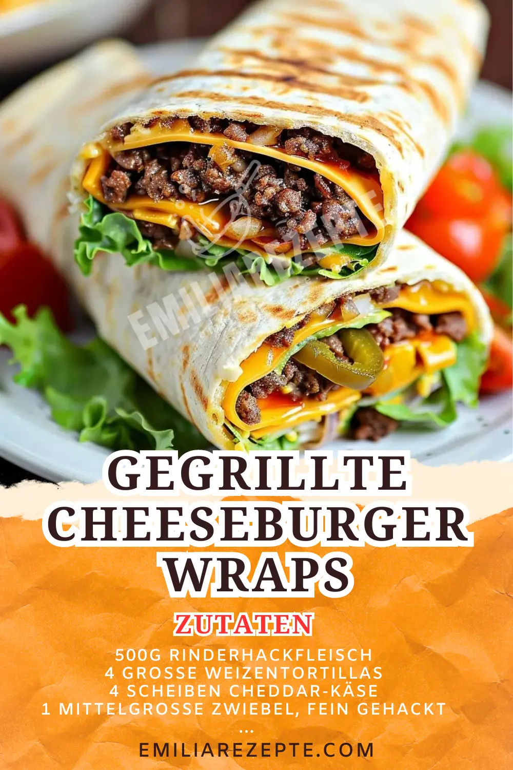 Gegrillte Cheeseburger Wraps: Schnelle und leckere Wraps Rezepte für den Grillabend