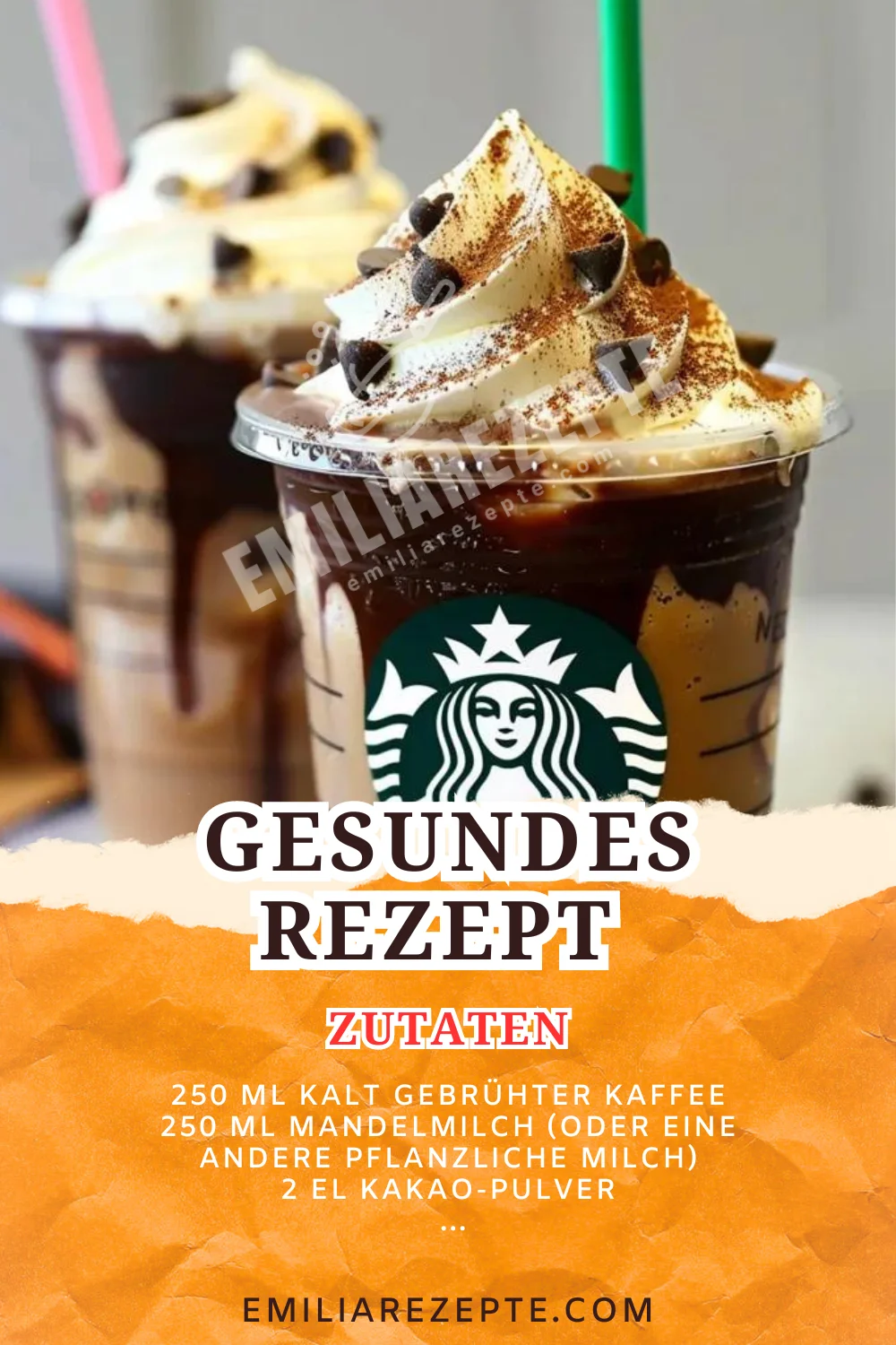 Gesundes Rezept: Schokoladen-Chip Frappuccino für heiße Sommertage