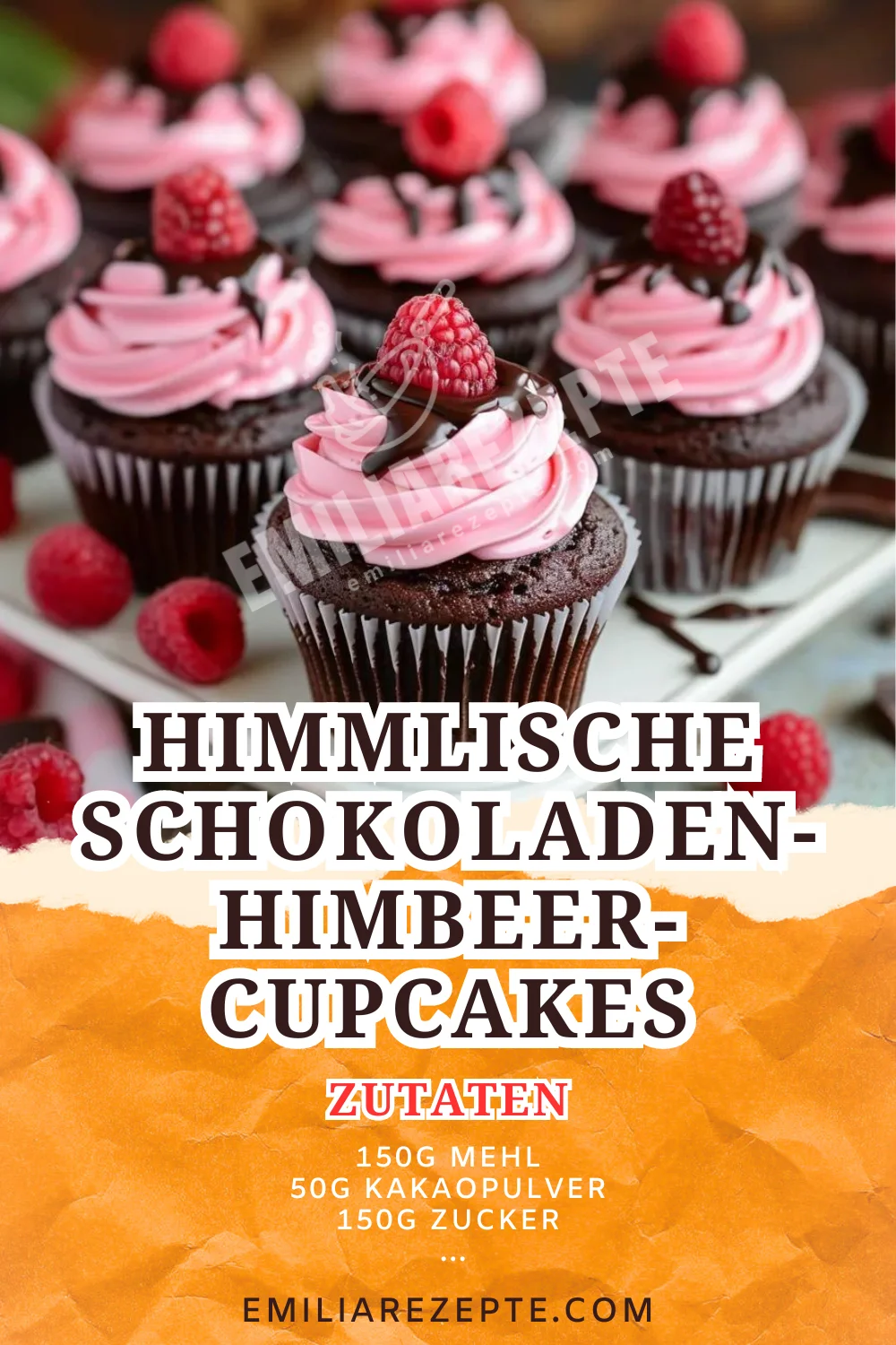 Himmlische Schokoladen-Himbeer-Cupcakes: Ein köstliches Muffins Rezept