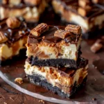 Käsekuchen-Schnitten mit Erdnussbutter und Butterfinger: Ein himmlischer Nachtisch