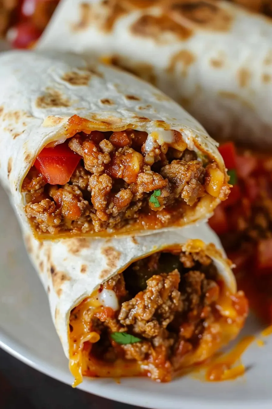 Käsige Rinder-Burritos zum Einfrieren: Leckere Wraps Rezepte für Meal Prep