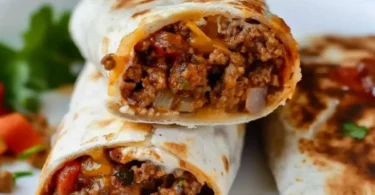 Käsige Rinder-Burritos zum Einfrieren: Leckere Wraps Rezepte für Meal Prep