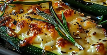 Knusprige Zucchini-Steaks mit Knoblauch und Käse