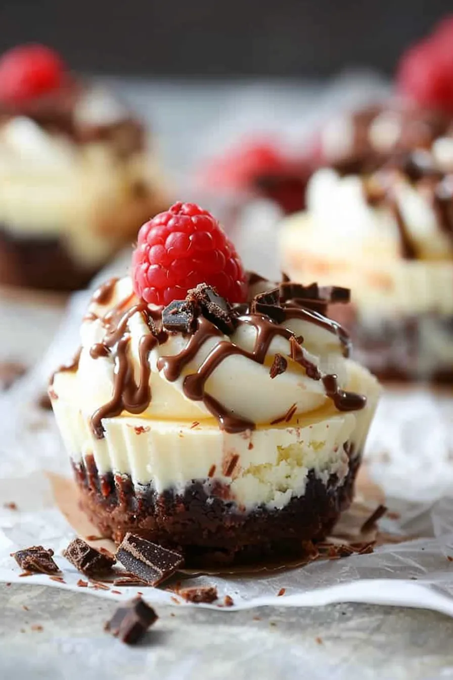 Mini Cheesecakes mit Brownie-Boden: Himmlische Muffins Rezepte für Naschkatzen