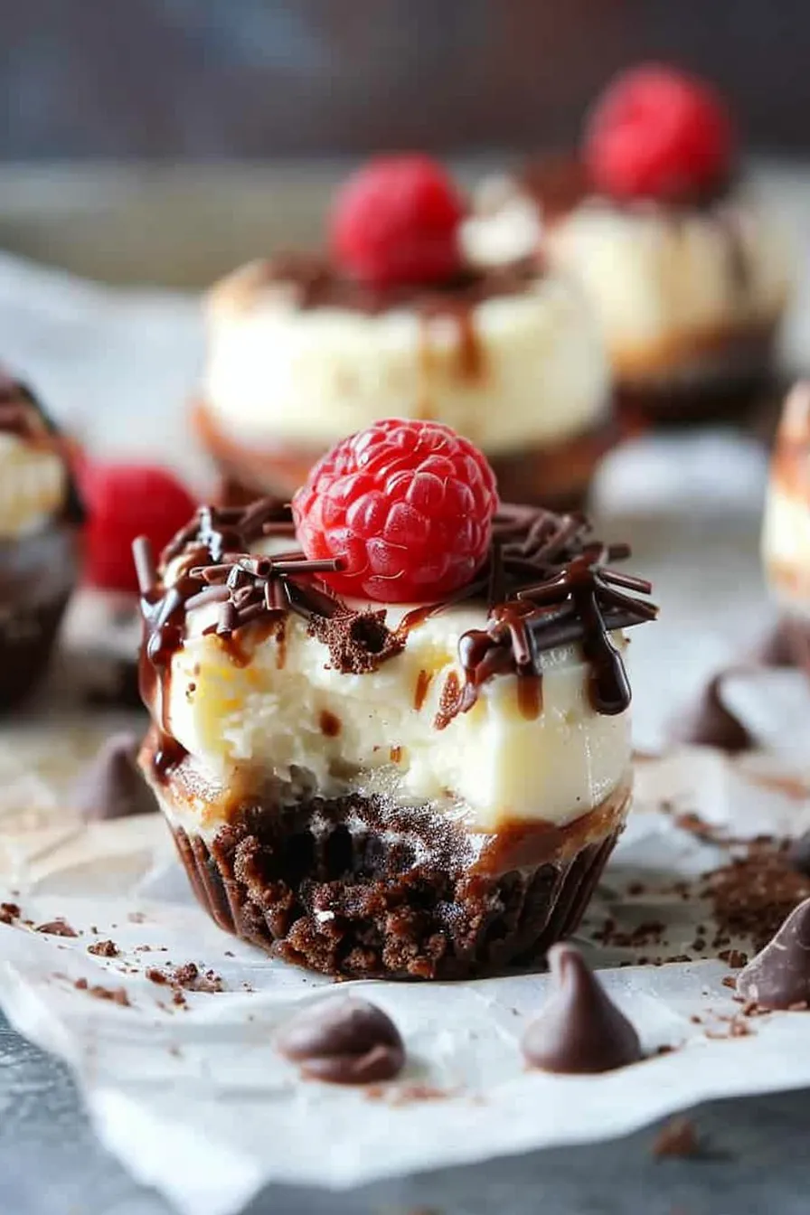 Mini Cheesecakes mit Brownie-Boden: Himmlische Muffins Rezepte für Naschkatzen