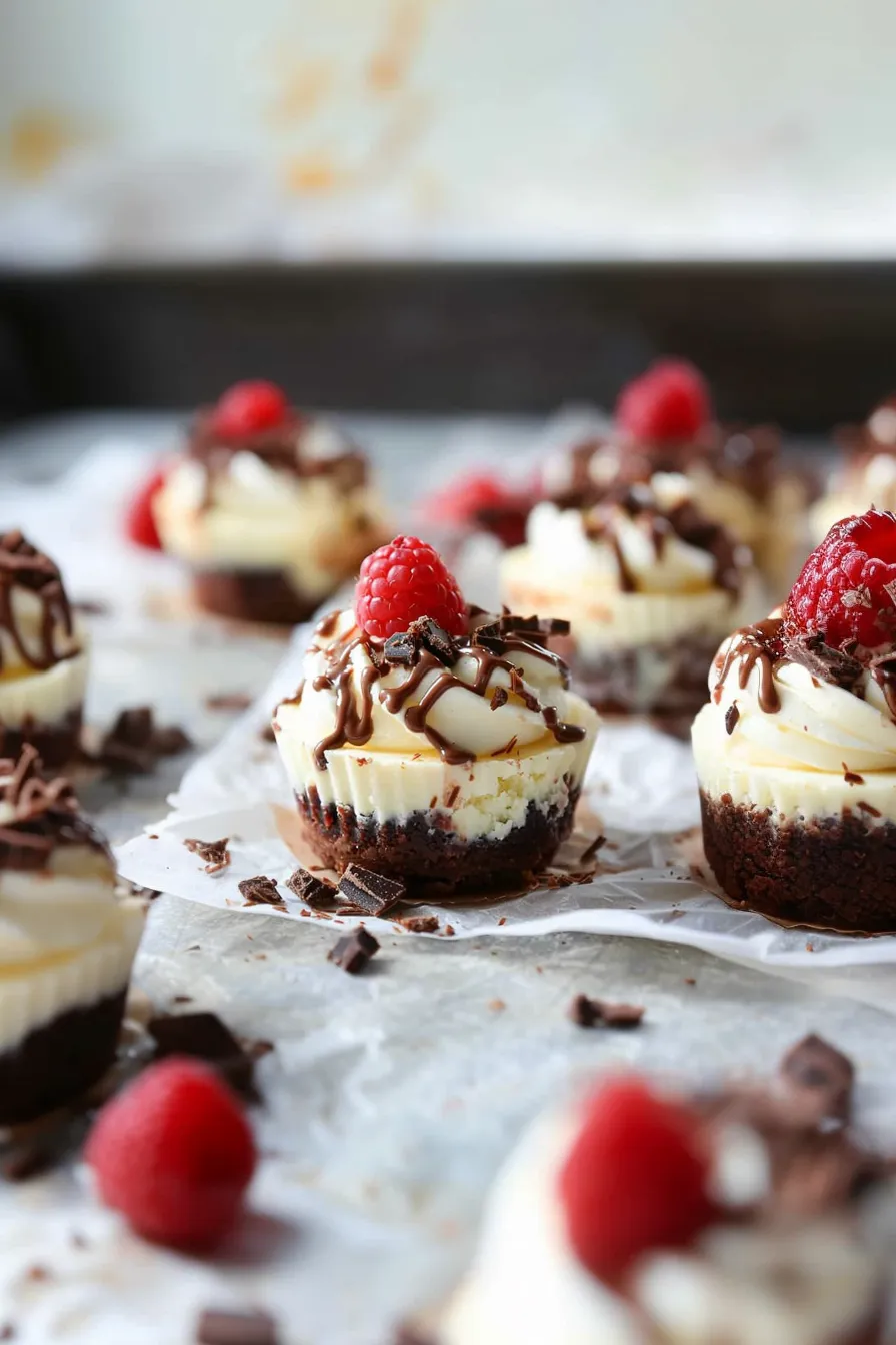 Mini Cheesecakes mit Brownie-Boden: Himmlische Muffins Rezepte für Naschkatzen