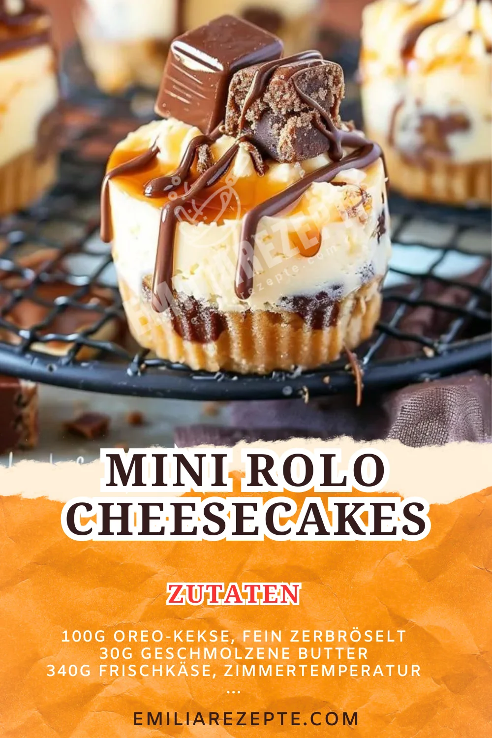 Mini Rolo Cheesecakes: Ein leckeres Kuchen Rezept für kleine Sünden