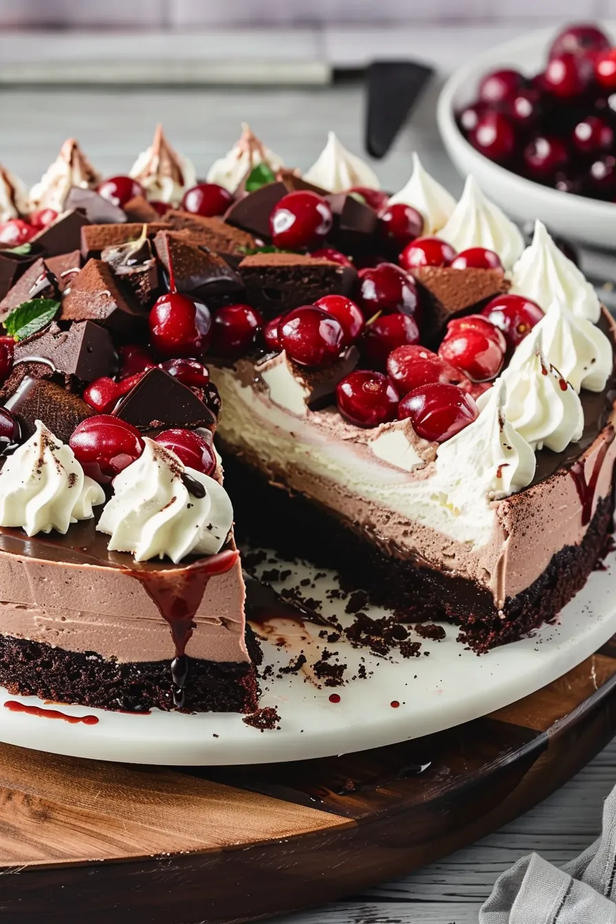 Schwarzwälder Käsekuchen: Cremiger Genuss mit Kirschen Schwarzwälder Käsekuchen: Cremiger Genuss mit Kirschen