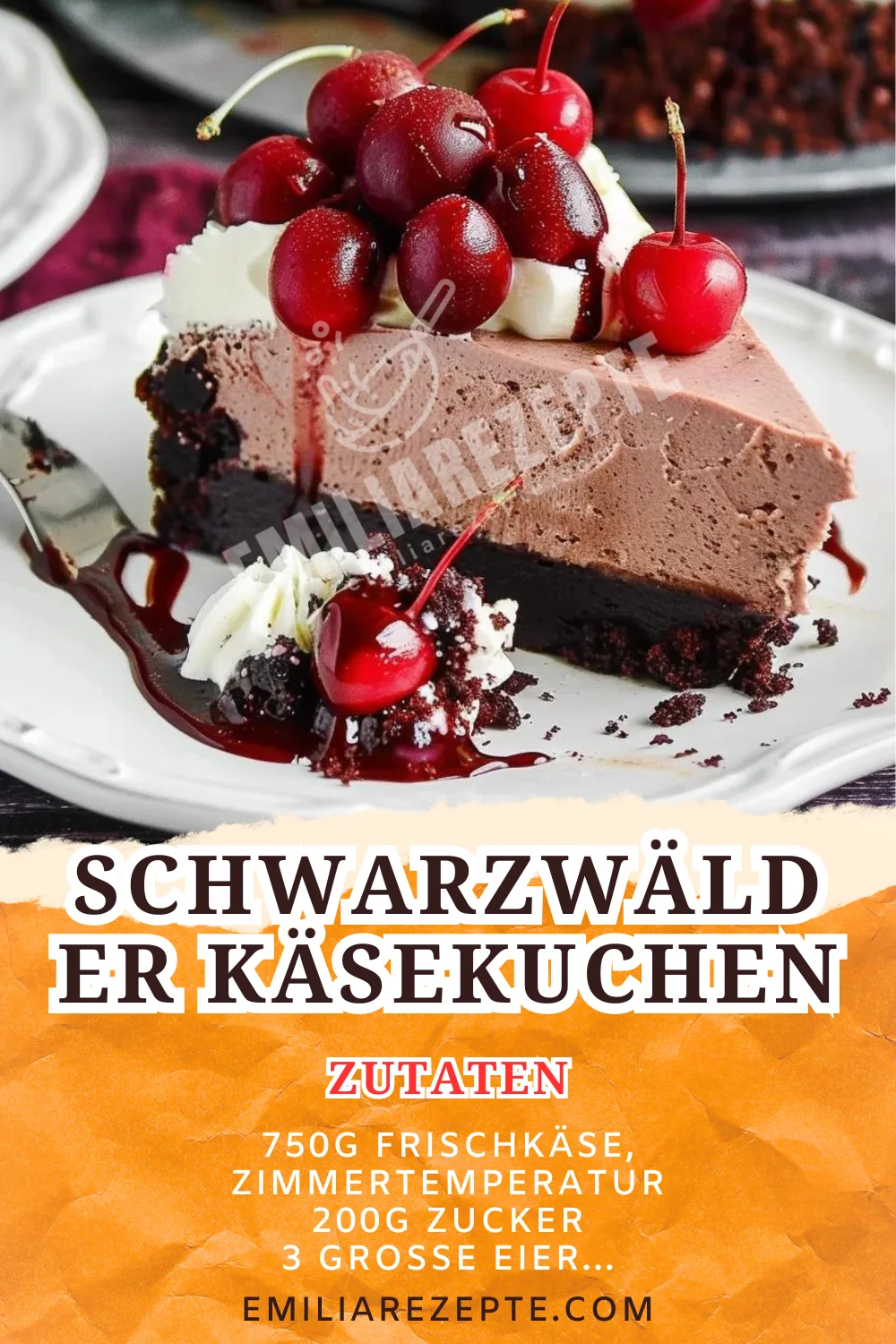 Schwarzwälder Käsekuchen: Cremiger Genuss mit Kirschen Schwarzwälder Käsekuchen: Cremiger Genuss mit Kirschen