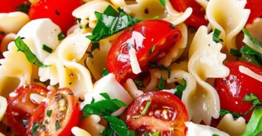 Sommersalat mit Pasta und Caprese: Frisch und Einfach