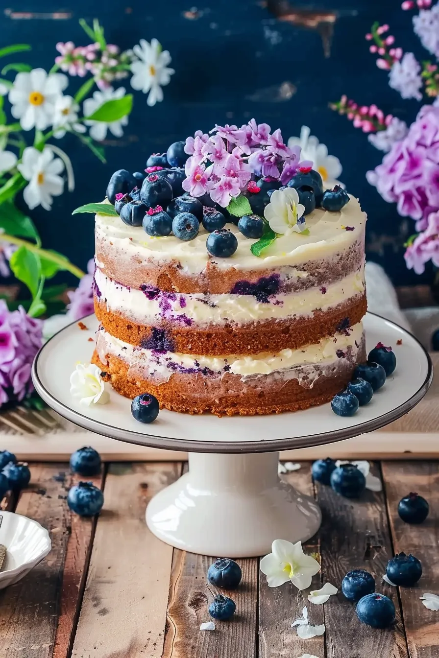 Zitronen-Blaubeer-Kuchen: Saftig und fruchtig