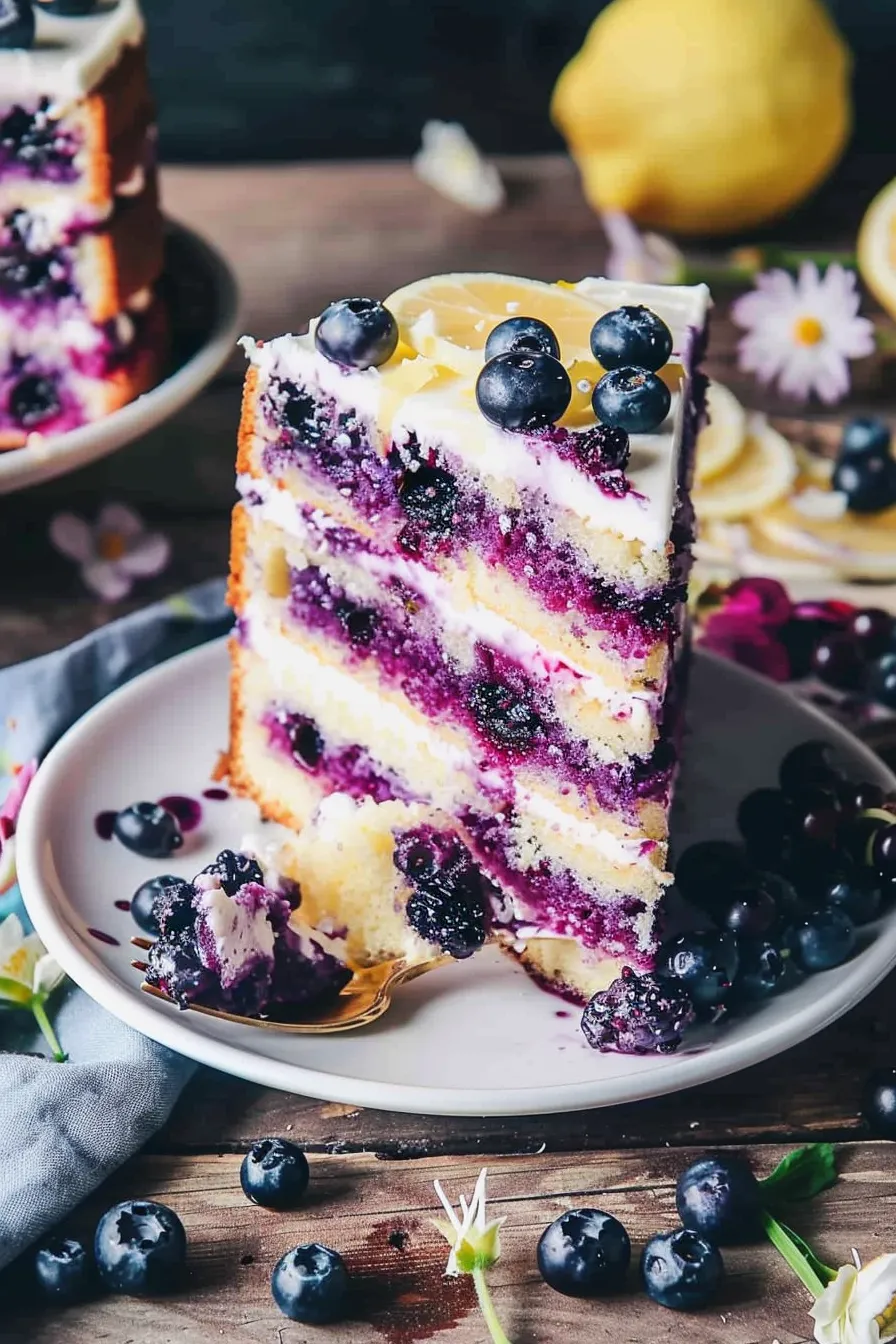 Zitronen-Blaubeer-Kuchen: Saftig und fruchtig