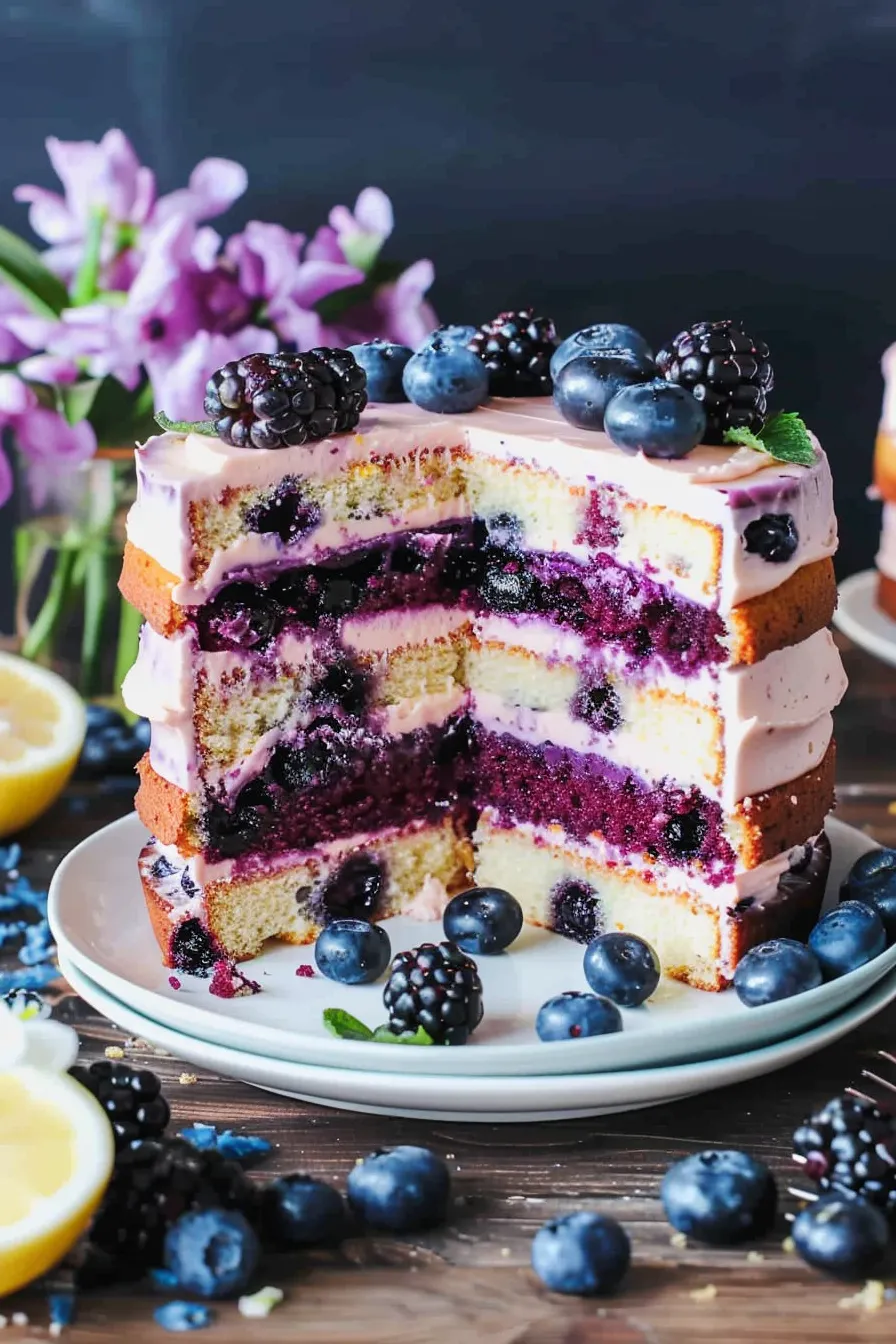 Zitronen-Blaubeer-Kuchen: Saftig und fruchtig