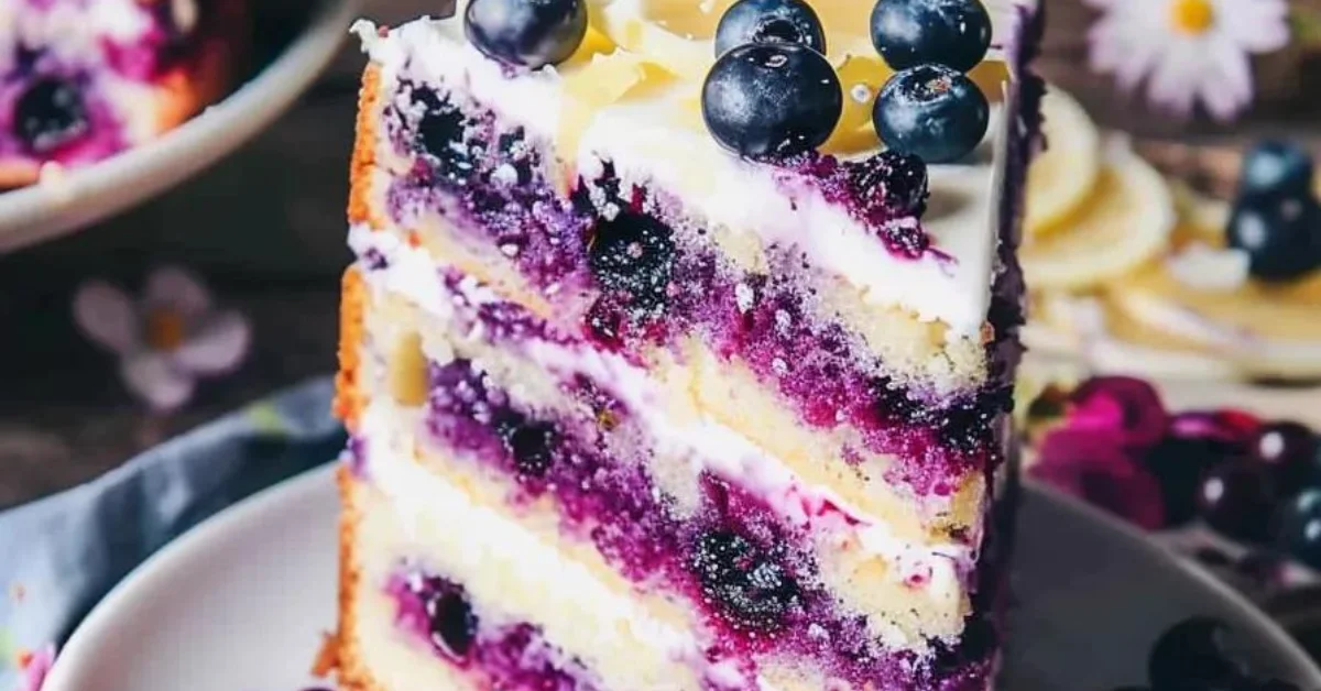 Zitronen-Blaubeer-Kuchen: Saftig und fruchtig