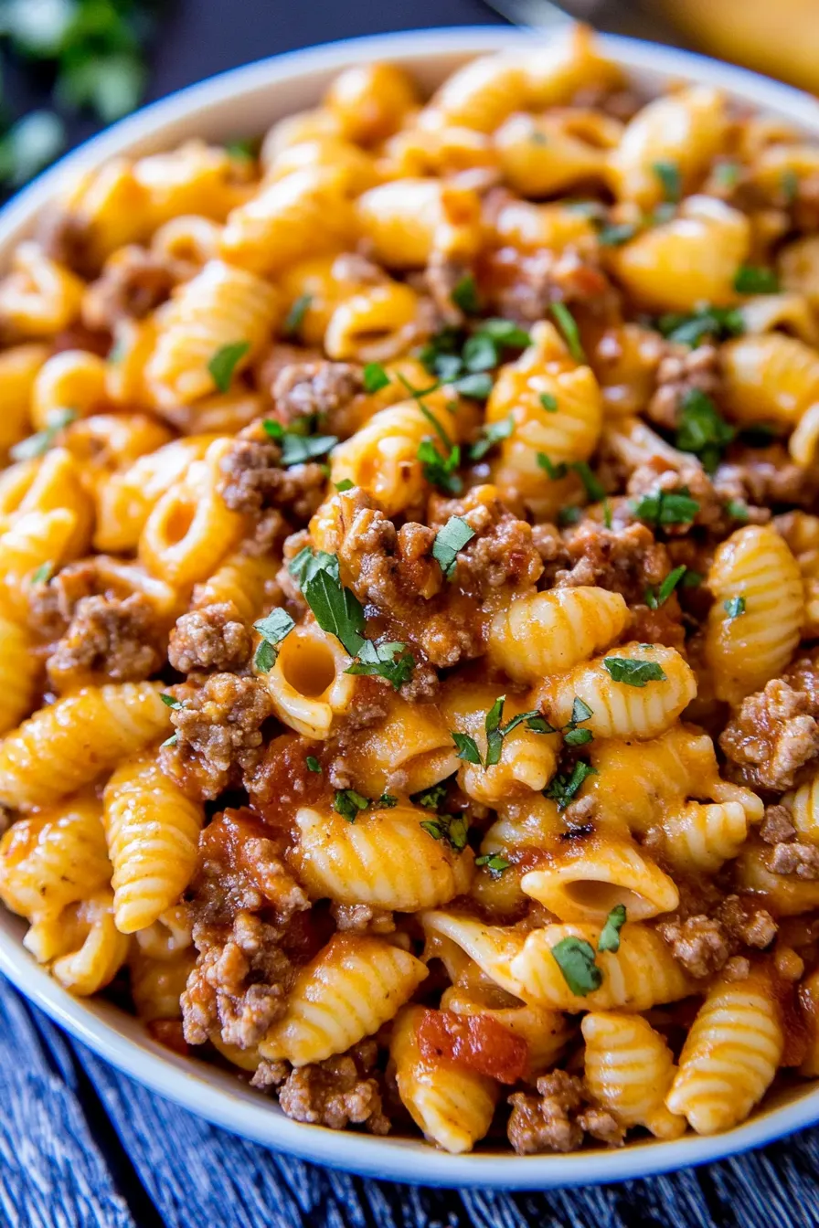 Käsige Taco-Nudelpfanne: Schnelles Pasta Rezept mit mexikanischem Twist