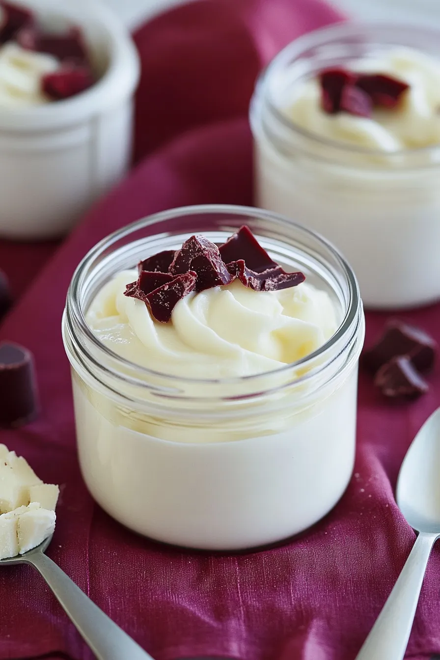 Weiße Schokoladencreme: Blitzschnelles Dessert im Glas für Naschkatzen