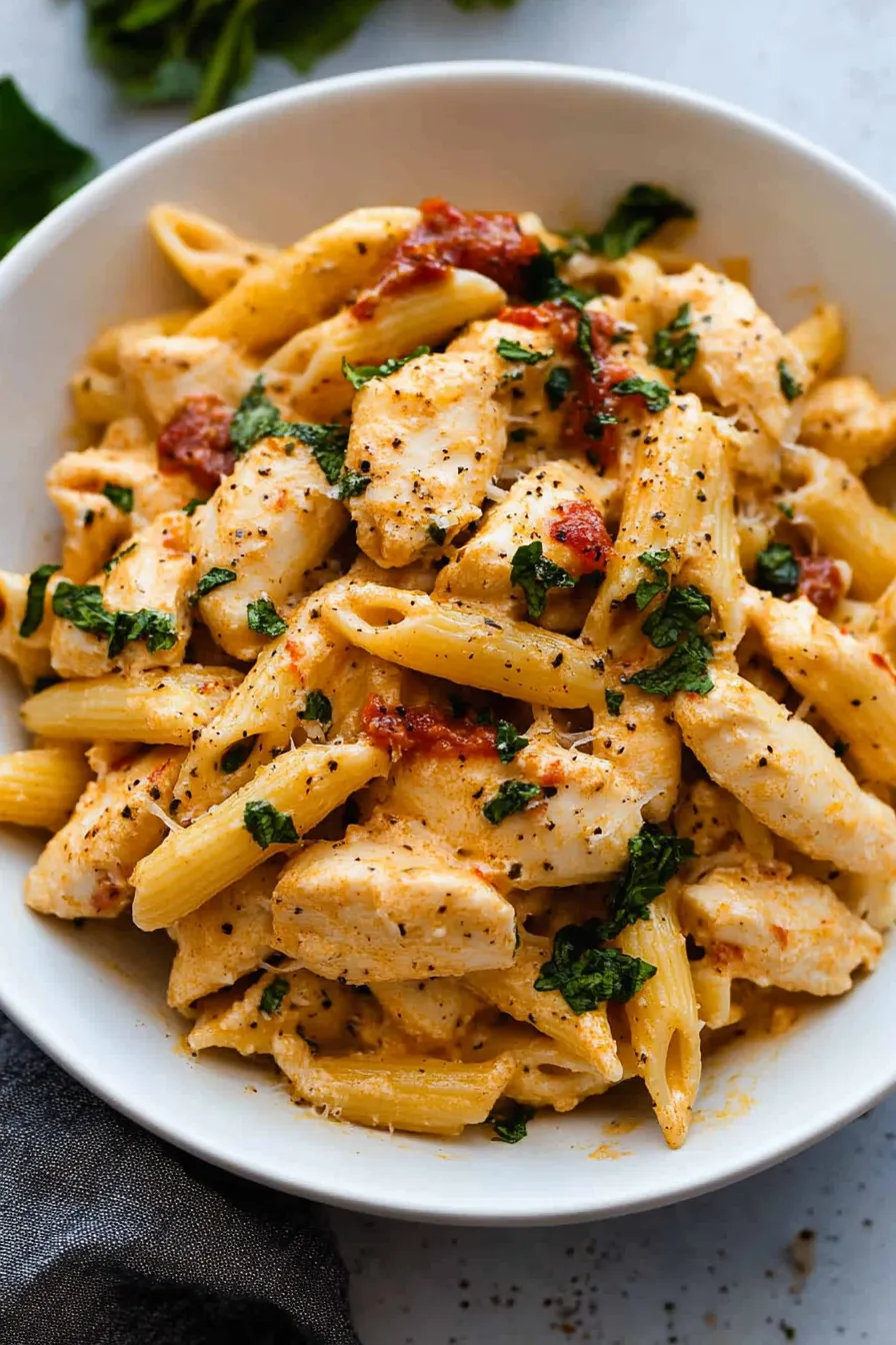 Pasta Rezepte: Cremige Hähnchen-Pasta "Heirate mich" - Einfach und Köstlich