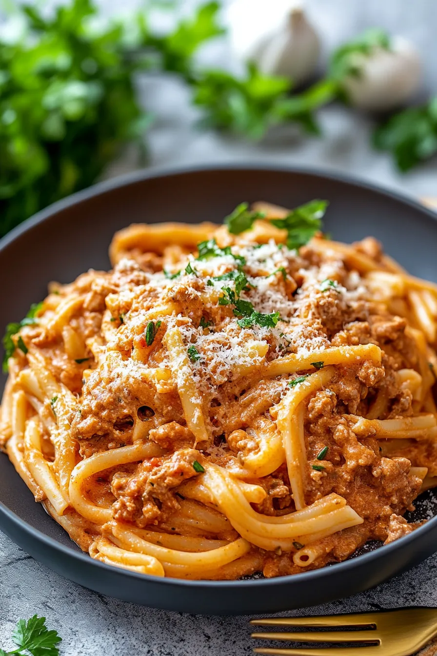 Pasta Rezepte: Leckere Nudeln mit Hackfleisch-Parmesan-Tomatensoße