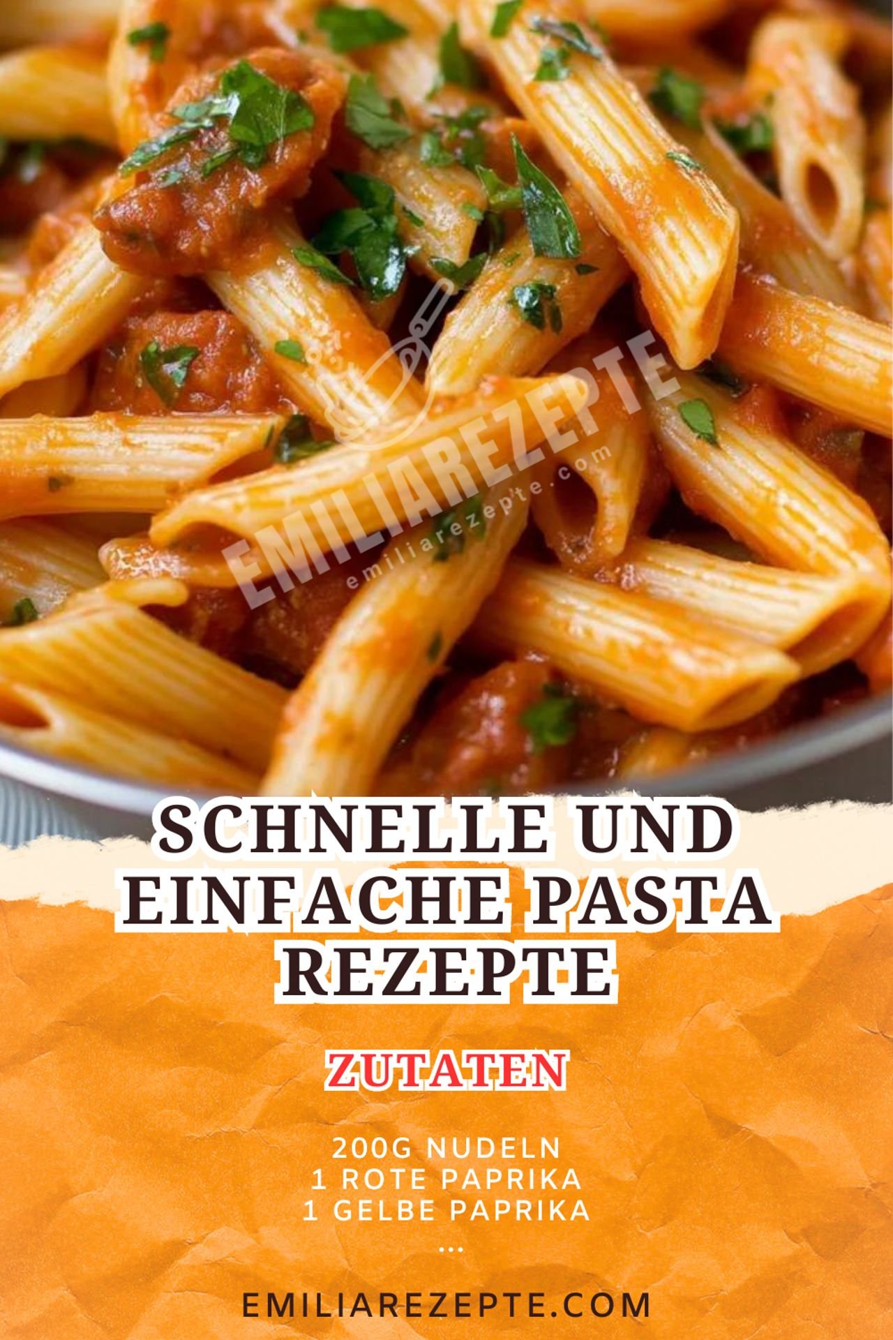 Schnelle und Einfache Pasta Rezepte: Bunte Nudeln mit Gemüse