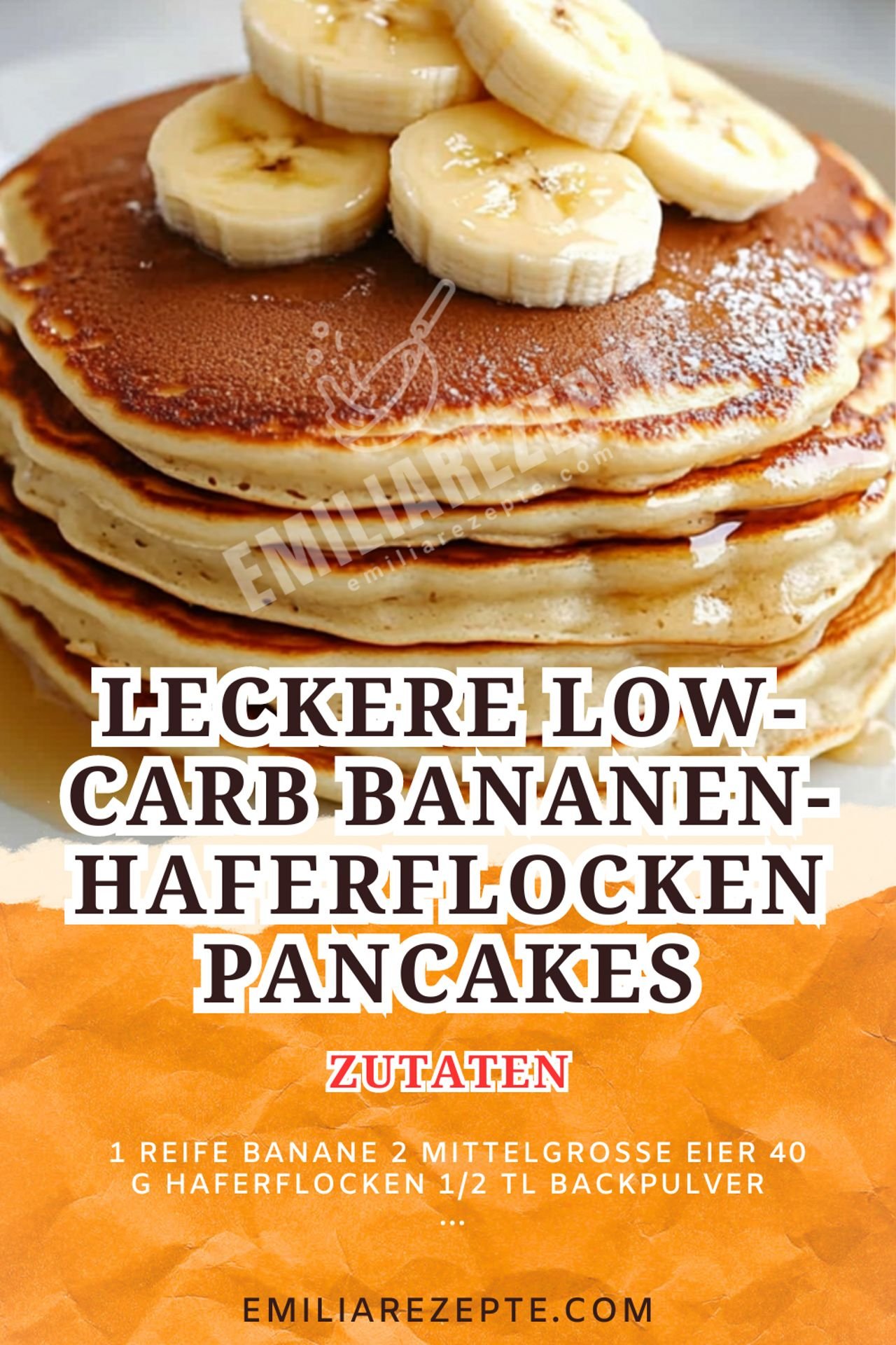 Gesunde Rezepte: Leckere Low-Carb Bananen-Haferflocken Pancakes