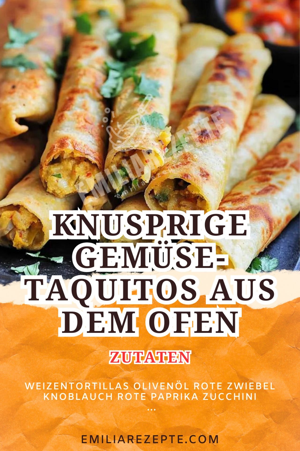 Vegane Rezepte: Knusprige Gemüse-Taquitos aus dem Ofen