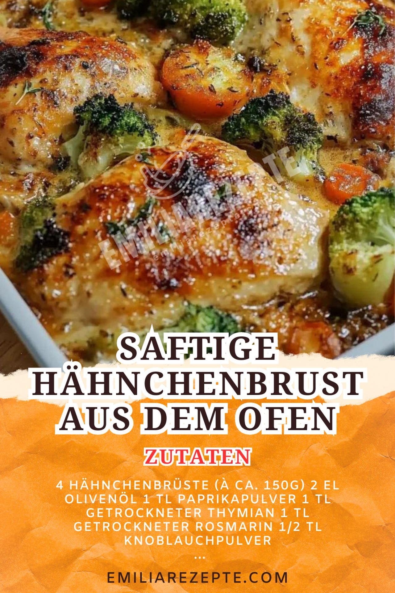 Saftige Hähnchenbrust aus dem Ofen: Einfaches Rezept für perfekt gebratenes Hähnchen