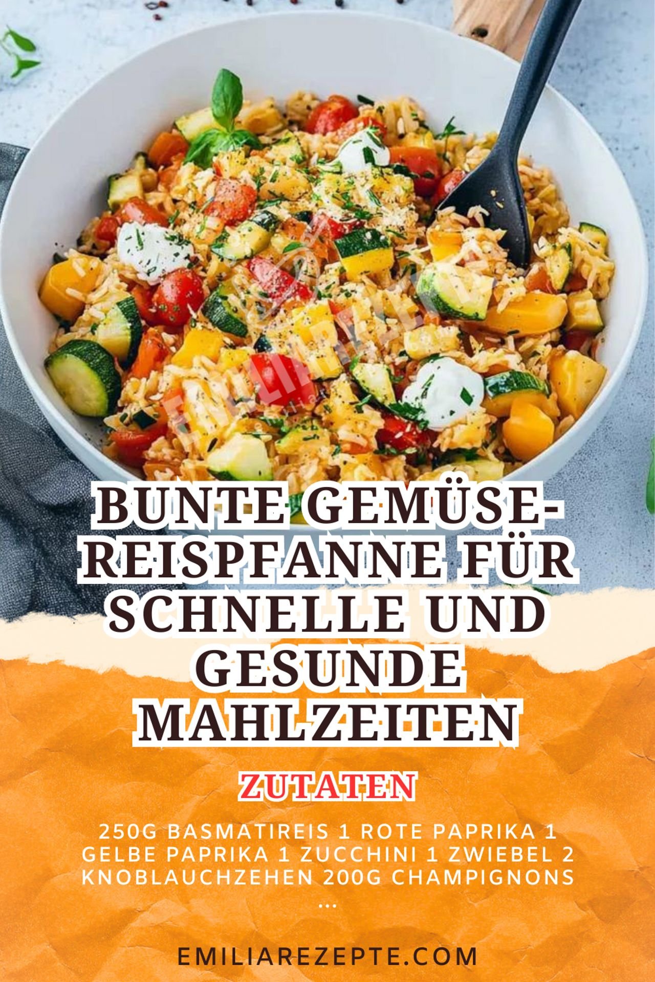 Reis Rezepte: Bunte Gemüse-Reispfanne für schnelle und gesunde Mahlzeiten