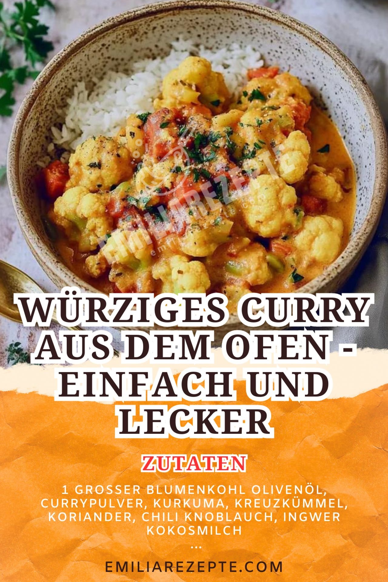 Blumenkohl Rezept: Würziges Curry aus dem Ofen - Einfach und Lecker