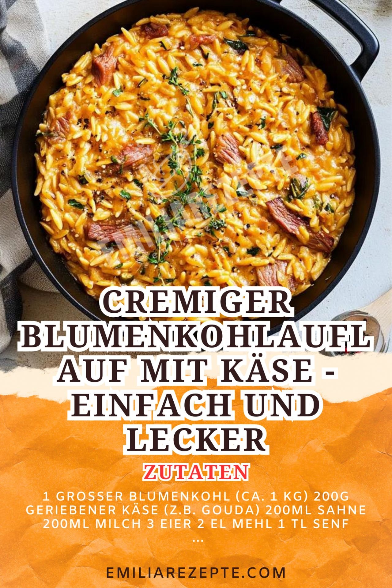 One Pot Rezepte: Cremiges Orzo mit Hähnchen - Einfach und Lecker