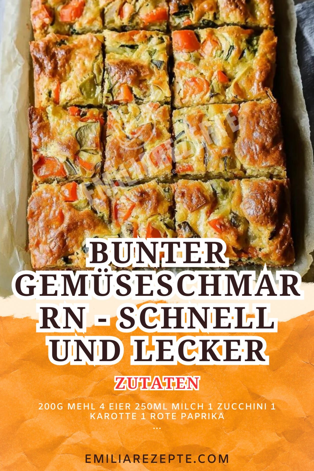 Saftiger Gemüsekuchen vom Blech: Einfaches und leckeres Ofengericht