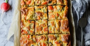 Saftiger Gemüsekuchen vom Blech: Einfaches und leckeres Ofengericht