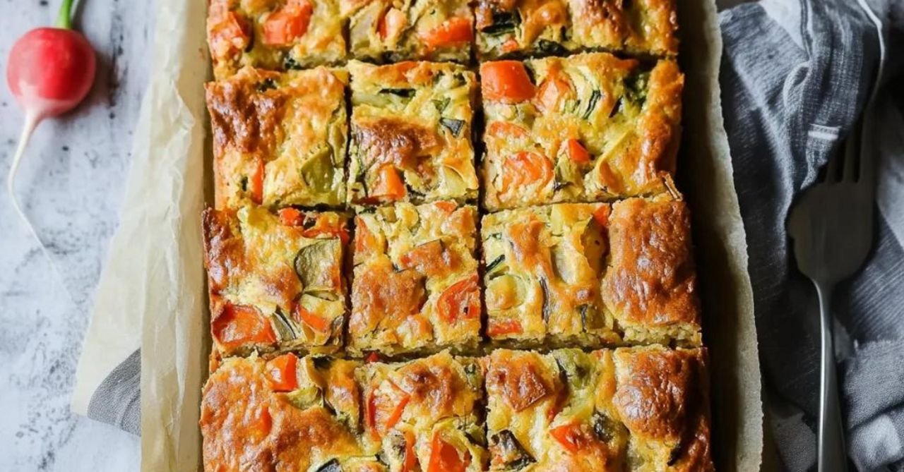 Saftiger Gemüsekuchen vom Blech: Einfaches und leckeres Ofengericht