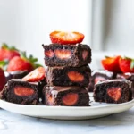 Saftige Erdbeer-Brownies mit Schoko-Ganache: Ein Traum aus Schokolade und Früchten
