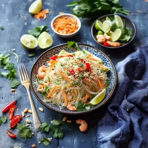 Salat Rezepte: Erfrischender Glasnudelsalat mit knackigem Gemüse