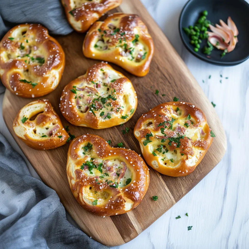 Knusprige Flammkuchen Brezeln: Ein herzhaftes Blätterteig Rezept