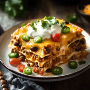 Mexikanischer Burrito-Auflauf: Einfaches Auflauf Rezept für Tex-Mex-Liebhaber