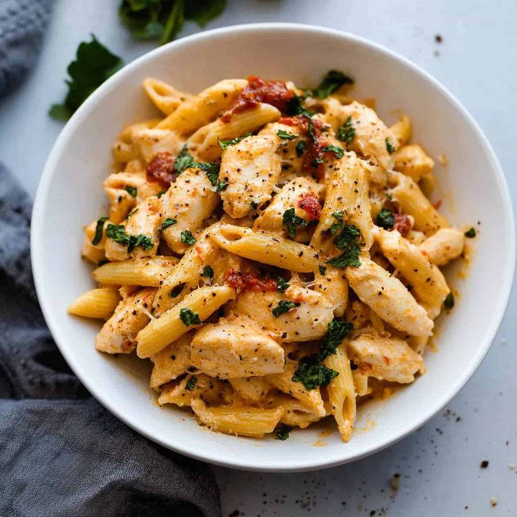 Pasta Rezepte: Cremige Hähnchen-Pasta "Heirate mich" - Einfach und Köstlich