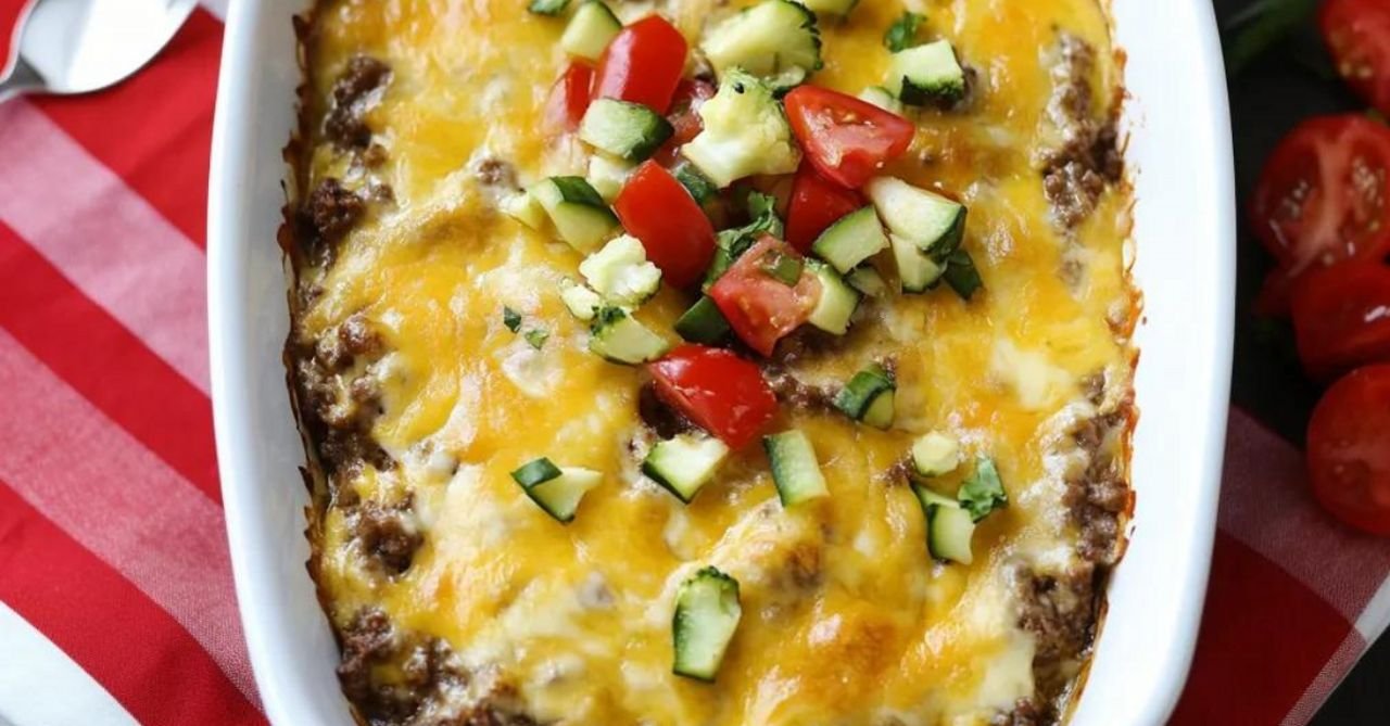 Low Carb Cheeseburger Auflauf: Einfaches Auflauf Rezept für Genießer