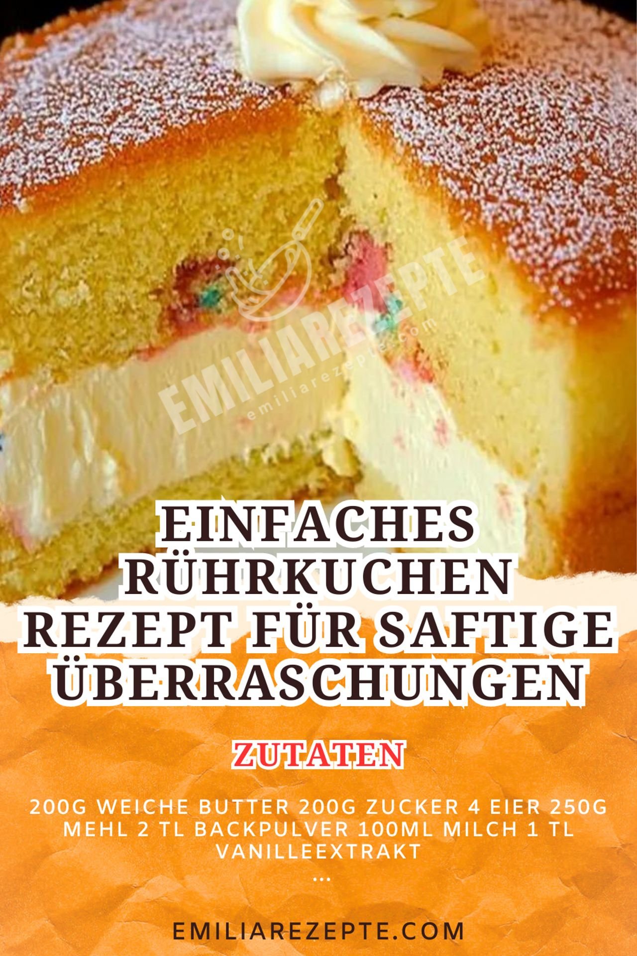 Dreh-dich-um-Kuchen: Einfaches Rührkuchen Rezept für saftige Überraschungen