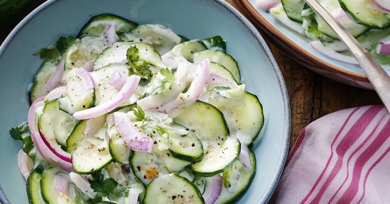 Sommerlicher Gurkensalat: Erfrischendes Salat Rezept für heiße Tage