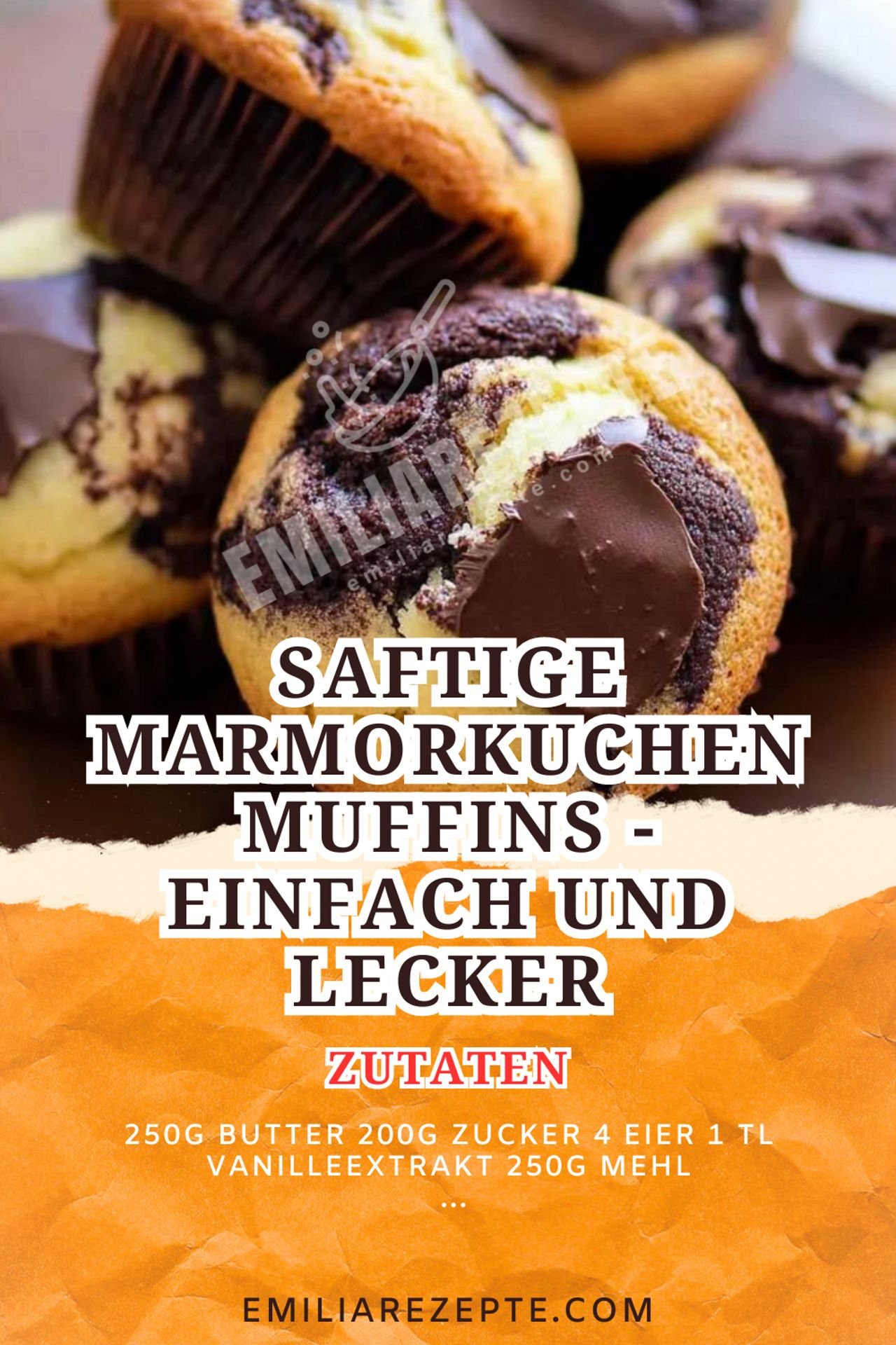 Muffins Rezept: Saftige Marmorkuchen Muffins - Einfach und Lecker