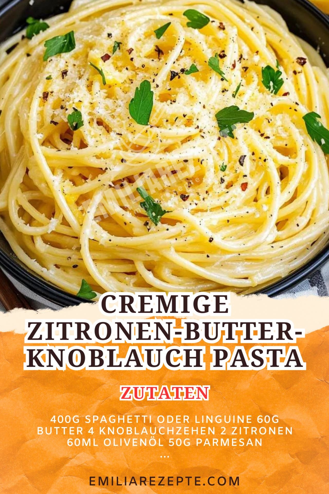 Cremige Zitronen-Butter-Knoblauch Pasta: Ein erfrischendes Pasta Rezept für Sommerabende