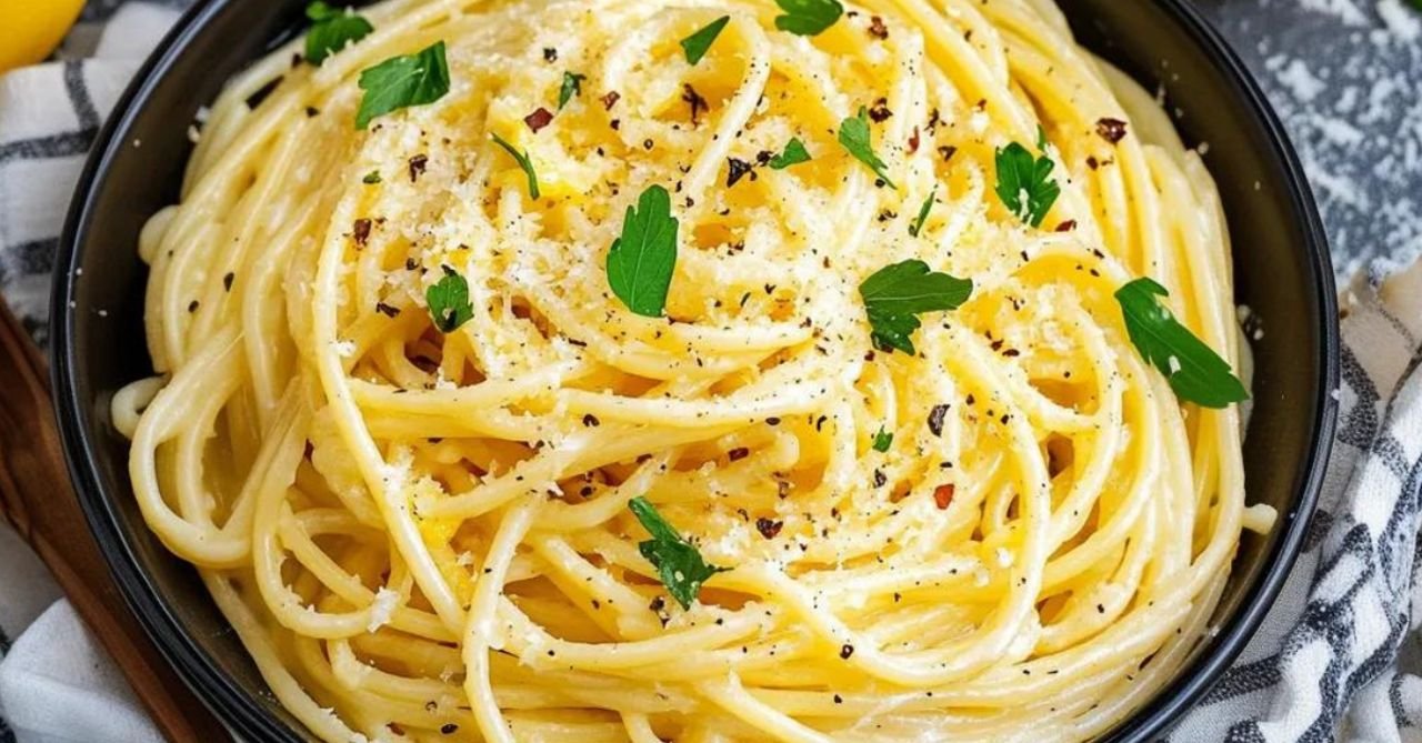 Cremige Zitronen-Butter-Knoblauch Pasta: Ein erfrischendes Pasta Rezept für Sommerabende