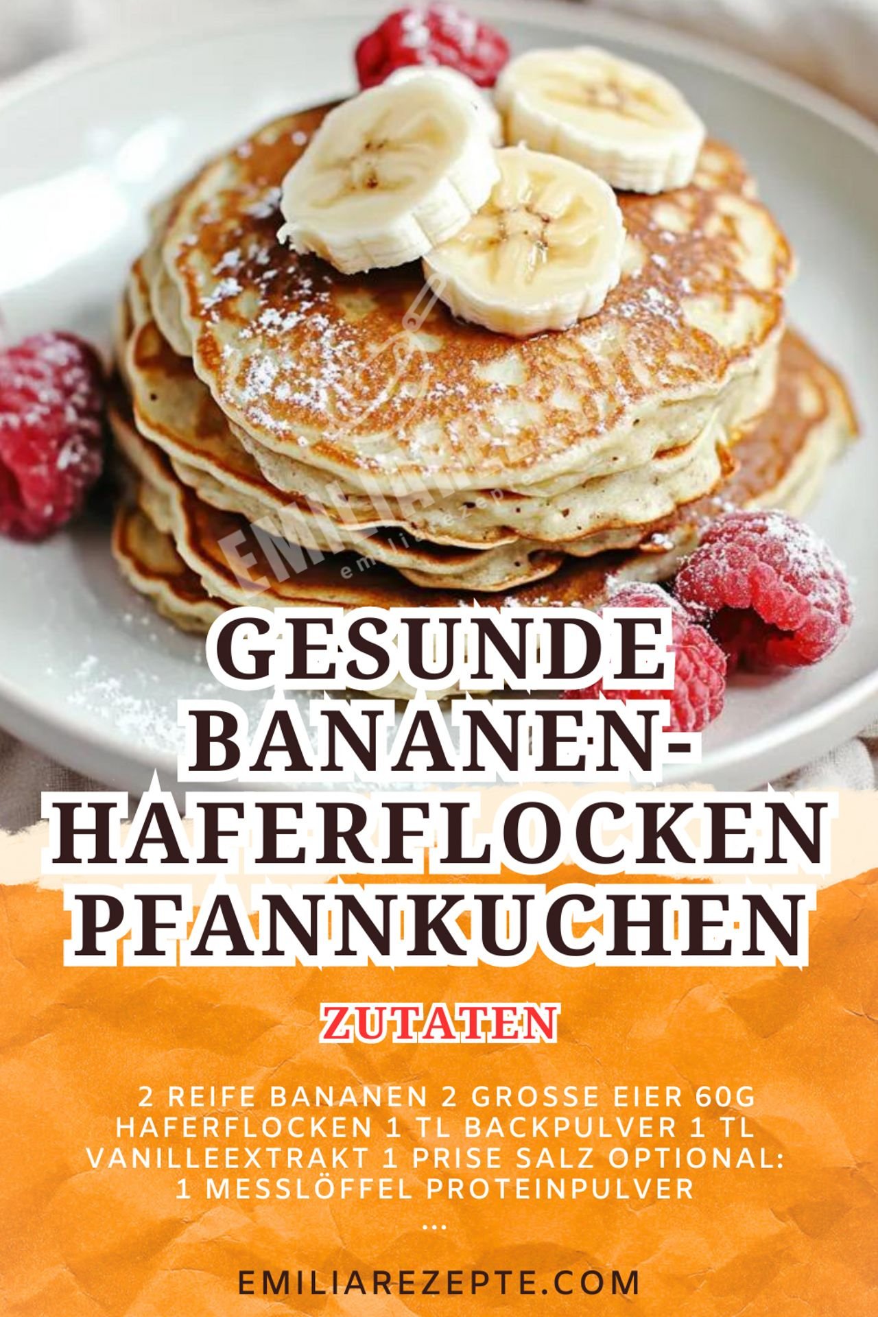 Protein Pancakes Rezept: Gesunde Bananen-Haferflocken Pfannkuchen