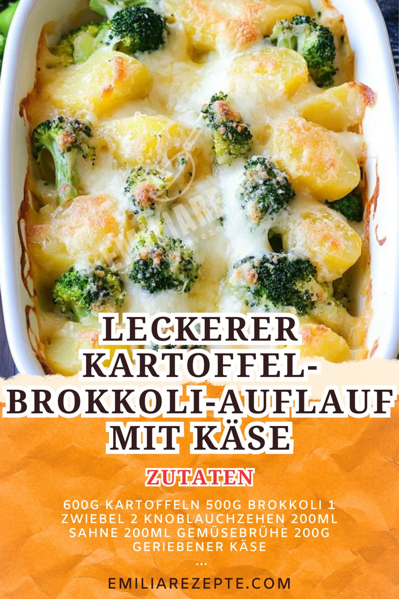 Aufläufe Rezepte: Leckerer Kartoffel-Brokkoli-Auflauf mit Käse